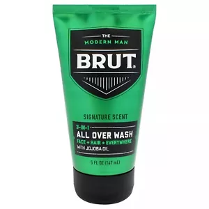 Brut Signature Scent 3 In 1 All Over Wash (Face+Hair+Everywhere) With Jojoba Oil - Picture 1 of 1