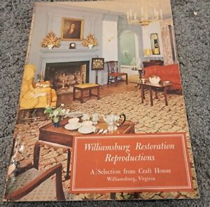 Vintage 1956 Williamsburg Restoration Reproductions Catalog Kittinger Furniture