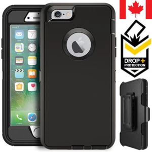 For iPhone 6 6S 7 8 Plus Defender Case Hybrid Shockproof Cover /Belt Clip Option - Picture 1 of 77