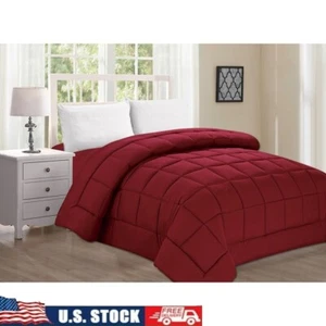Down Alternative Twin Comforter Plush Luxury Hypoallergenic Bedding All Seasons - Picture 1 of 1