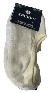 SPERRY Women's 6 Pairs Socks Cushion Liners Chaussettes Basses Coussin SZ 4-10 - Picture 1 of 7