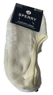 SPERRY Mujer 6 Pares Calcetines Cojín Forros Chaussettes Basses Coussin Talla 4-10 Foto 1 de 4