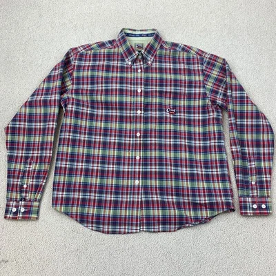 Cruel Girl Button Up Shirt Women's Large Long Sleeve Multicolor Plaid Cotton - Image 1 of 4