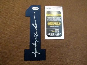 SPARKY ANDERSON WSC REDS TIGERS MGR HOF SIGNED AUTO UNIFORM NUMBER JSA BEAUTY - Picture 1 of 3