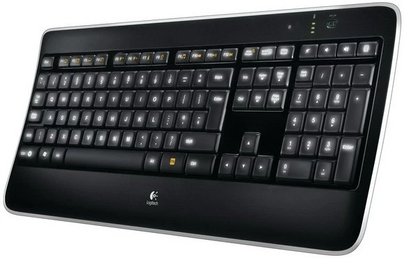 Logitech Wireless Illuminated K800 keyboard RF Wireless QWERTZ German Black - Image 1 of 1