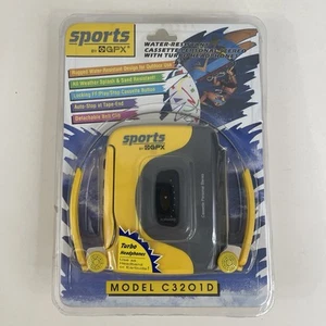 Vintage GPX Casette Player - Yellow Sports Style Rugged Water Resistant Design - Picture 1 of 6