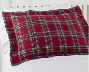 LL BEAN Heritage Sämisch FLANELL ROT Royal Stewart TARTAN KARIERT 1 STANDARD SCHEIN - Bild 1 von 3
