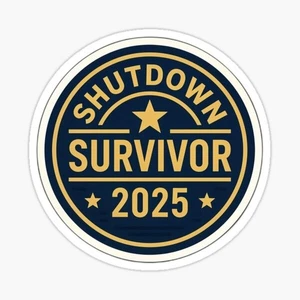2025 Government shutdown survivor USA America - Bild 1 von 1