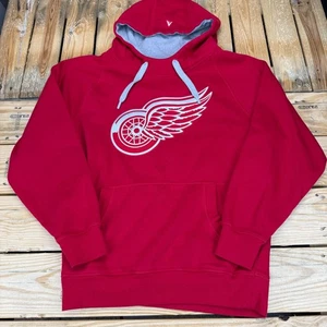 Detroit Red Wings Antigua Logo Victory Pullover Hoodie Red Men’s Size Medium - Picture 1 of 11