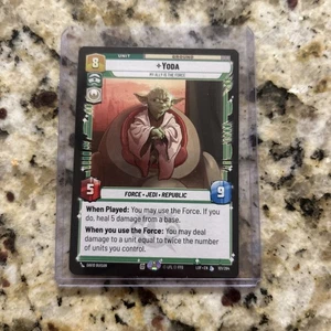 Star Wars Unlimited - Yoda #101- Legends of the Force - LEGENDARY - Picture 1 of 2