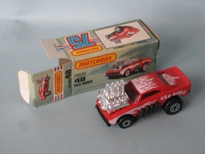 Caja de fotos Matchbox 48 Red Rider en EE. UU. rara súper rápida Lesney Pi-Eyed Piper - Imagen 1 de 3
