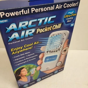 Arctic Air Pocket Chill Persönlicher Luftkühler Leistungsstarker 3 Geschwindigkeiten Wiederaufladbarer Ventilator - Bild 1 von 6