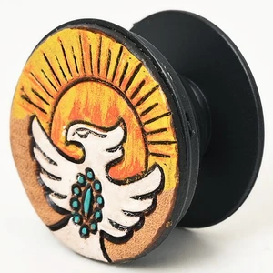 AD American Darling Hand Tooled Painted Floral Popsockets for Phone Grip Stand - Picture 1 of 4