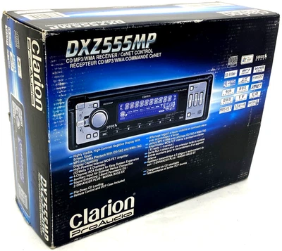 CLARION DXZ-555MP CAR STEREO CD PLAYER RECEIVER SINGLE DIN OLD SCHOOL RADIO NEW - Image 1 of 2