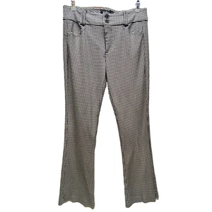 Pantalón Studio By Torrid Bootcut para mujer 14R negro blanco pata de gallo usado en excelente estado - Imagen 1 de 10