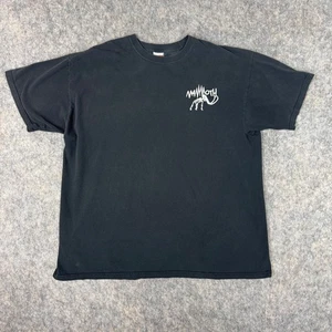 The Duck Co Mammoth T Shirt Sz XL Skeleton Graphic Short Sleeve Double Sided - Picture 1 of 8