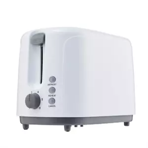 Toaster 2-Slice Electric Automatic Crumb Tray White 700W, 2 Slice Toaster Bread - Picture 1 of 6
