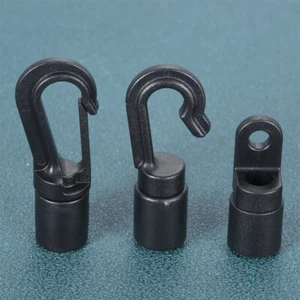 Plastic Cord Elastic Hook End Buckle Hook Kayak Boat Practical For 5-6mm Bungee - Picture 1 of 10