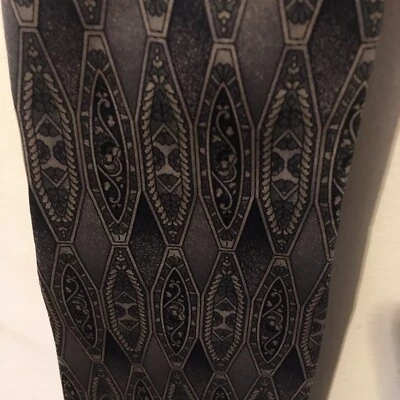 Gianfranco Ruffini Italy Men's Neck Tie 100% Silk mosaic Design Grey Silver Blue - Image 1 of 4