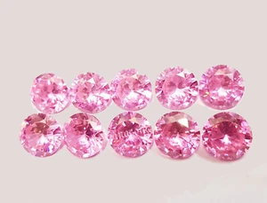 Certified 115 Ct 10 PC Natural Pink Zircon Round Best Making Sale Going on - Picture 1 of 6