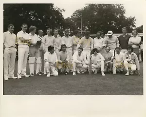Grand Prix driver's Cricket Match. Original vintage photo print from 1960s/70s - Picture 1 of 3