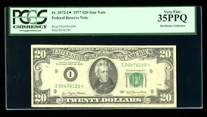 DBR 1977 $20 FRN Minneapolis STAR Fr. 2072-I* PCGS 35 PPQ Serial I00476129* - Picture 1 of 2