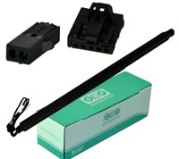 trasera compatible con Skoda Octavia 5E Combi 2013-2017 /& 2017 ClimAir 4445 DARK Deflectores de aire Master Negro