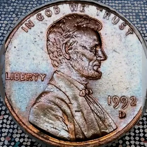1992 D Lincoln Memorial Cent DDO-DDR Monster Error! Close Am! - Picture 1 of 9