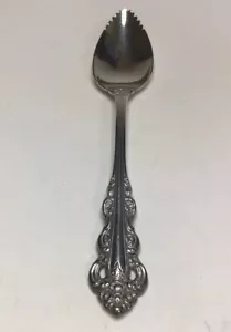 Cuchara naranja fruta barroca sureña artesanal Oneida acero inoxidable 6 pulgadas - Imagen 1 de 19