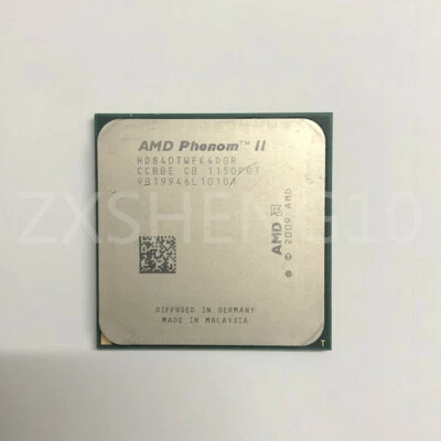 AMD Phenom II X4 840T CPU 4-Core 2.9GHz HD840TWFK4DGR 95W Socket AM3 Processors - Image 1 of 2