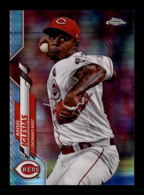 2020 Topps Chrome Prism Refractor #175 Raisel Iglesias Cincinnati Reds - Image 1 of 2