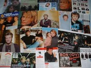 BON JOVI Magazine Clippings Cuttings Posters Pictures JON/MUSIC WEEK/SMASH HITS - Picture 1 of 1