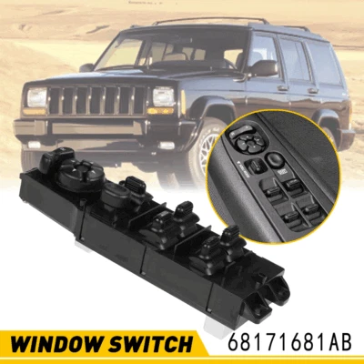 Master Window Control Switch fits 1997 98 99 00 2001 4 Door Jeep Cherokee XJ EOA - Image 1 of 4