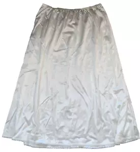 Adonna Nylon Half Slip Beige Size L Vtg29" long silky - Picture 1 of 4