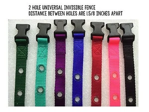 Correas universales para cuello de nailon Invisible Fence R21 R22 R51 3/4" 2 orificios 1 5/8 in. - Imagen 1 de 3