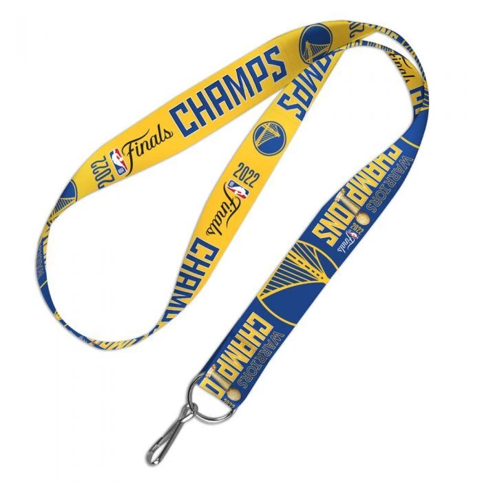 GOLDEN STATE WARRIORS 2022 NBA CHAMPIONS LANYARD KEY CHAIN 1" WIDTH 20" LENGTH - Image 1 of 1
