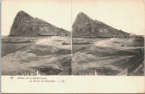 Gibraltar Autour de la Méditerranée Le Rocher de Gibraltar Vintage Postkarte B113 - Bild 1 von 2