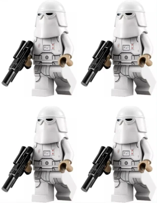 LEGO Star Wars Imperial Snowtrooper Minifigura LOTE de 4 75288 75320 Paquete de Batalla Foto 1 de 2