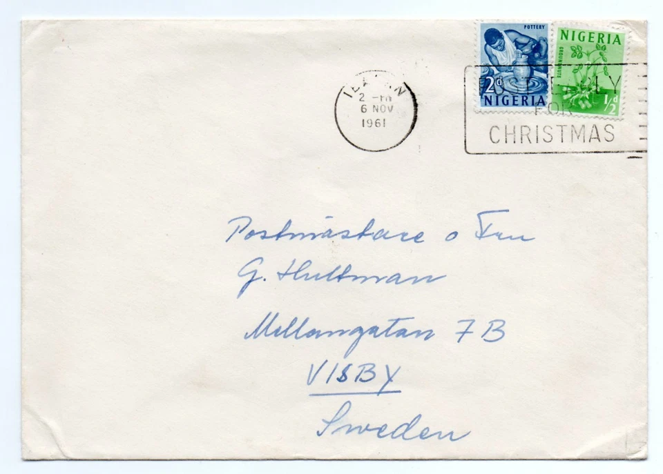 NIGERIA: Cover to Sweden 1961. - Image 1 of 1