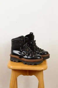 Moncler Grenoble Wanderschuhe Lackleder Größe 35 - Bild 1 von 11