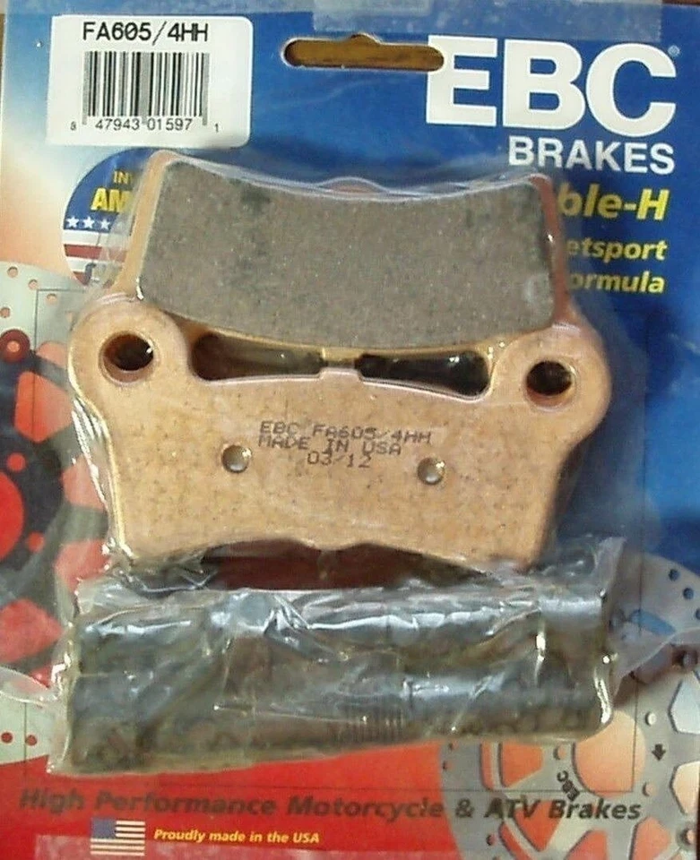 EBC Rear Brake Pad 2009-2013 Harley FLHTCUTG TRI Glide Ultra Classic FA605/4HH - Image 1 of 1