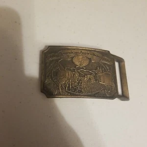 American Agriculture Farming Bicentennial 1776 Celebration belt buckle by Ortho - Picture 1 of 2