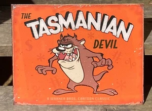 Tasmanian Devil METAL SIGN poster looney tunes warner bros cartoon kid decor TAZ - Picture 1 of 12