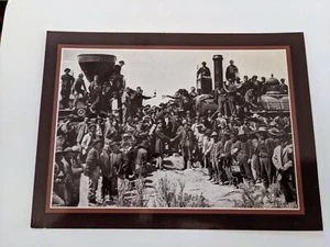 GOLDEN SPIKE UTAH UNION PACIFIC & CENTRAL POSTCARD May 10, 1869 - Picture 1 of 2