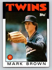 1986 Topps #451 Mark Brown Minnesota Twins Rookie - Picture 1 of 2