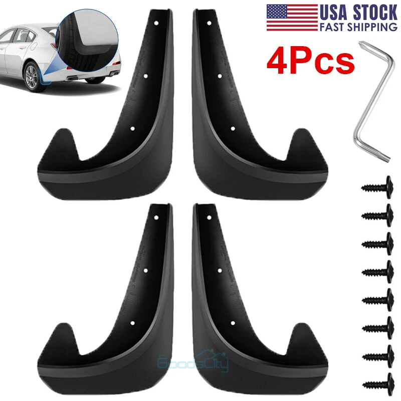 4 Protectores contra salpicaduras de aletas de barro con plástico EVA para coche Foto 1 de 4