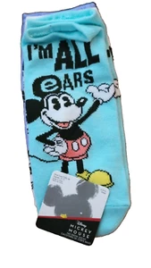 Disney NEW♈kid's 6 pairs/No show socks shoe size (4-10) ~Old style Mickey - Picture 1 of 3