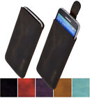Exclusive Genuine Leather Mobile Phone Case Cover Pouch for Samsung Galaxy S5