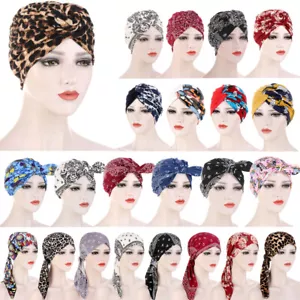 Women Chemo Cap Muslim Hijab Turban Indian Bonnet Head Scarf Hair Loss Hat Wrap - Picture 1 of 53