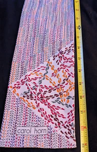 Bufanda vintage Carol Horn multicolor 33" x 5" - Imagen 1 de 5